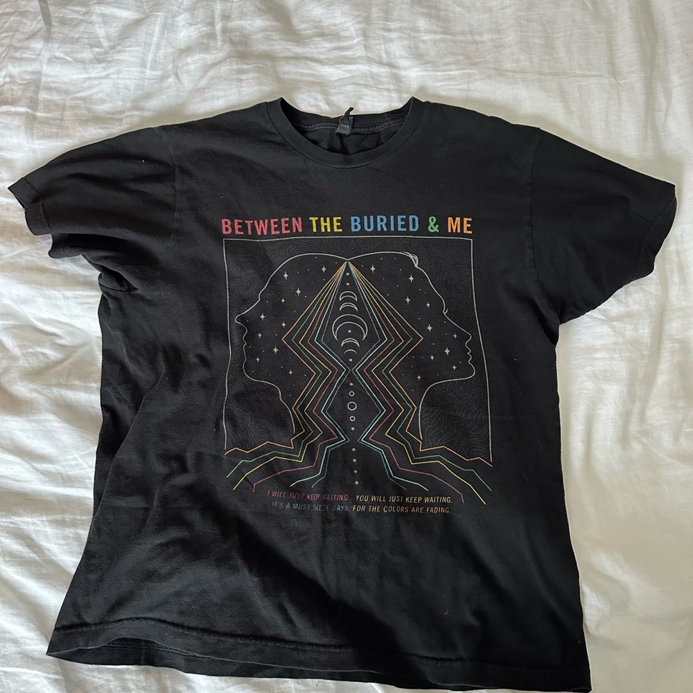 Between the Buried & Me Progressive Metal Band 100% Cotton Retro Black Tee